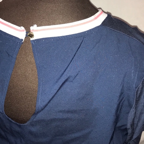 Kari Traa 90’s Vibe Pickle Ball Short Sleeve Outfit Sz L Romper Pockets NWOT - Picture 10 of 15